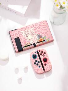 Pink Leopard Print Protective Case, Compatible With New Switch 2 (2025), Switch NS/Switch OLED/Lite, Accessories For Switch 2 Console, Full Set Package, Storage Pouch With Card Slots, Switch Protective Cover, Romantic Gift For Switch Players, Gift For Kids / Gift For Family - Multicolor - View 11