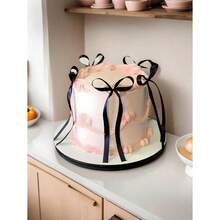 20pcs Black Ribbon Bow Cake Decorations, Minimalist Bow Decor, Home Decor Accessories, Suitable For Home Decoration - Xem 5