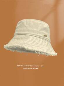 1pc Women's Fashionable Wide Brim Sun Hat, Small Face Flattering, UV Protection, Casual Versatile Bucket Hat For Spring/Summer - Multicolor - View 15