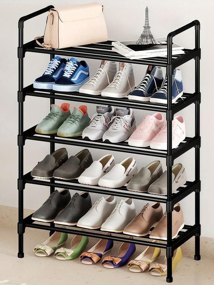Multi-Tier Simple Shoe Rack, Multi-Functional High Capacity Storage Rack, Easy Installation And Disassembly, Space-Saving, Suitable For Foyer, Hallway, Living Room, Bedroom And Other Spaces To Organize And Store Shoes & Shelves & Storage Rack & Shoe Rack & Storage Rack & Corner Rack