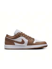 Nike Air Jordan 1 Low AJ1 Retro Cupsole 运动鞋，迷人的美拉德配色 - 白棕色 - 查看 3