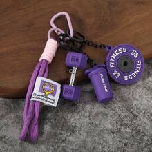 Llavero de fitness para amantes del gimnasio, regalo premium para entusiastas del deporte, accesorios para bolsas de entrenamiento, botellas de agua, hebilla en forma de D - Multicolor - Ver 7