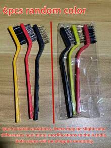 Bộ 3 bàn chải vệ sinh bếp bằng thép không gỉ - Bàn chải lông bằng thép không gỉ/nylon/đồng thau dùng để làm sạch các bộ phận và không gian nhỏ. - Nhiều màu - Xem 14