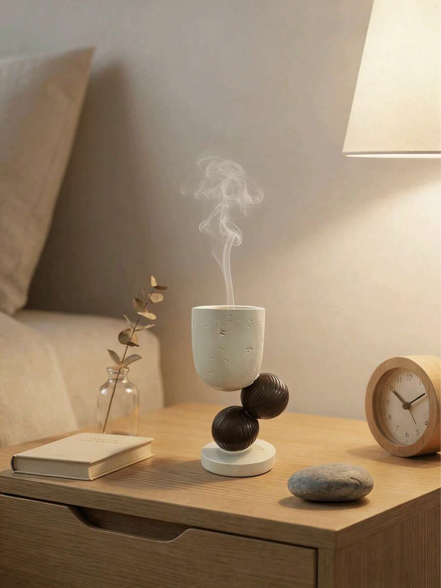 1 pieza Difusor de aroma de resina minimalista y creativo, adecuado para la región de Oriente Medio, purificador de aire para el hogar para todo el año, aplicable para estudio de yoga, sala de masajes, sala de meditación, salón de moda y peluquería, oficina y dormitorio, para todo el año, artículos, regalos, regalos, linternas, reflexión, distribución, bendiciones, linternas, decoración, decoración - 1PC - Ver 1