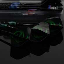 HUANQU Set de darts profesionale cu 12 bucăți, darts cu lungimea de 160 mm/24 g, combinație de 4 culori, include suport pentru darts, ascuțitor, 12 tije, 12 zgârieturi suplimentare, potrivit pentru începători și profesioniști, cadouri de afaceri, pasionați de darts, durabile, potrivite pentru întâlniri de divertisment, Paște/Ramadan - Multicolor - Vizualizare 8