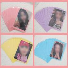 Best Sell-100Pcs Star Laser Flashing Kpop Photocard Sleeves - Clear Colored Holographic Card Protectors For Baseball And Korean Idol Photo Card - Nhiều màu sắc - Xem 5