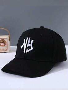 1pc Women's Adjustable Letter Embroidered Baseball Cap, Outdoor Casual Hat - 橘子 - 查看 8