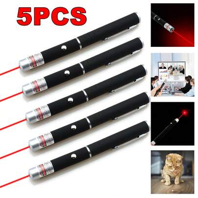 5/10 PCS Single Point Red Laser Pointer Pen Light 650nm Visible Beam Lazer Pet Toys