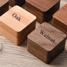 Personalized Wooden Ring Box With Custom Name, Proposal Ring Box, Couple Anniversary Gift, Laser Engraved Jewelry Box - Multicolor-3 - View 7