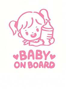 1张“车内有婴儿”汽车贴纸 - A - 查看 3