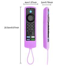 Silicone Protective Case For Fire TV Remote (2nd/3rd Gen), [Brand Name] Glow-In-The-Dark Shell, Anti-Drop Soft Rubber Protective Cover, Shock-Proof Durable Easy-To-Clean Alexa Voice Remote (2nd/3rd Gen) Protective Case - YMX3D-bB - View 3