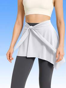 1 chiếc váy yoga bằng lụa, thiết kế chống hở hang, dây đeo vai có thể điều chỉnh, rèm che phía sau kín đáo, che phủ hông. Có nhiều màu sắc để lựa chọn. Thời trang và đa năng, phù hợp cho nhiều hoạt động thể dục và yoga. - Nhiều màu - Xem 11