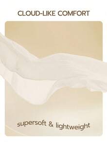 2/3 件套纯色床上用品套装，包含 1 个被套和 1/2 个枕套，完美适配单人床、双人床、大号床和特大号床，四季皆宜，通过 Oeko-Tex 认证 - 米色 - 查看 4