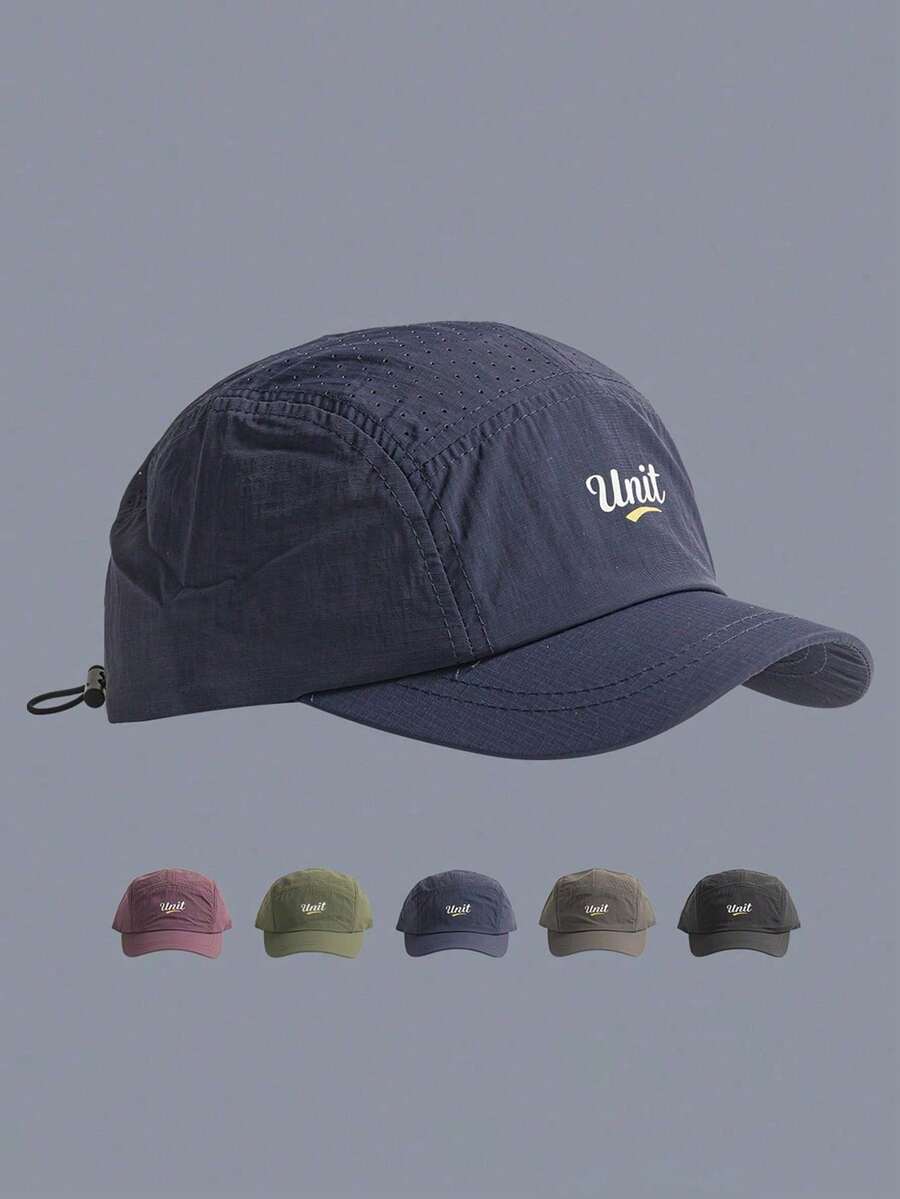 1pc Lightweight Quick-Dry Short Brim Baseball Cap, Breathable Mesh 5-Panel Unisex Outdoor Sports Hat For Men And Women,Summer,Beach,Holiday - Multicolor - View 1