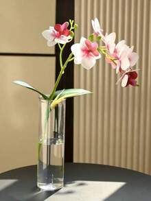 5 piezas Jarrones cilíndricos de plástico, transparentes a prueba de roturas - Estilo bohemio para decoración del hogar en bodas y fiestas, jarrones redondos irrompibles para arreglos florales, decoración minimalista de escritorio - multicolor - Ver 8