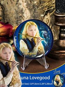 Harry Potter 1Pc Fantasy Series Badges, Magic Wizard Characteristics Badges, Harry Ron Hermione Malfoy Luna Figures From Movie Metal Badge For Clothes, Bags Decorative Accessories, Office Worker, School Supplies, Fan Merch, Teens Halloween Christmas Gifts, Back To School [Officially Licensed] - View 9