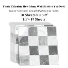 WoStick 1/4/10/20pcs Multi-Color Mosaic Tile, Waterproof Anti-Fouling, Self-Adhesive Backsplash - Easy DIY Installation. Removable Self-Adhesive Wall Tile Stickers, Suitable For Kitchen Bathroom Backsplash, Holiday Decor - Multicolor - View 31