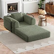 Sofas & Couches - Green + Chenille + 1 Seat - View 3