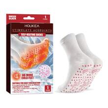 Houkea Foot Massage Warm Socks Winter Outdoor Sports Windproof Cold-Proof Warm Foot Care Massage Socks - 1 - Xem 2