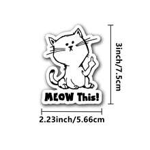 1/2/5 miếng dán hình mèo ngộ nghĩnh "MEOW This!" - Thiết kế châm biếm - Quà tặng hài hước - Hoàn hảo cho máy tính xách tay, bình nước, điện thoại, người yêu sách và độc giả, cho mùa tựu trường, tranh vẽ, trang trí bình hoa, quà tặng gây cười cho công việc hoặc lời nhắc nhở tạo động lực, đồ dùng học tập, Chúa, trang trí nhà cửa, lớp học, nhãn dán tùy chỉnh, Chúa Giê-su, chăm sóc bản thân, đồ dùng sổ lưu niệm, nhãn dán chữ cái. - A - Xem 10