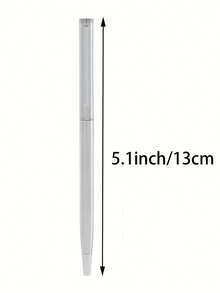 Bộ 11 bút bi tròn bằng thép không gỉ - Bao gồm 1 bút + 10 ruột bút thay thế. Viết trơn tru, bền, không lem mực. Lý tưởng cho trường học, văn phòng và làm quà tặng. Bút ký tên, bút hợp đồng kinh doanh cao cấp, bút quà tặng Ngày Nhà giáo, bút bi gel kim loại để làm quà tặng. - Nhiều màu - Xem 9