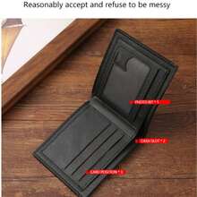 New Men's Wallet Short Wallet Men's Youth Business Casual Horizontal Wallet Fashionable Large Capacity Wallet - màu nâu - Xem 5