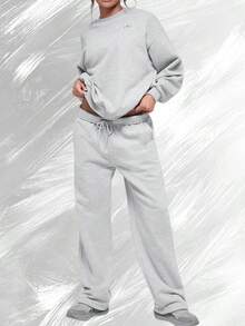Jersey de cuello redondo Accolade - Gris jaspeado atlético - Ver 2