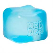 Schylling Nee.Doh Nice Cube – Jelly Squish Toy, Super Sensory Squeeze Toy - [Jelly Edition] More Fun & Playability, 2.25 Inch Cube - Blue + Pink - View 3