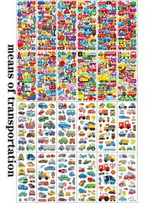 100+ Styles Shipped Randomly, 6 Cartoon Bubble Stickers, Children's Daily Decorative Stickers, Waterproof Creative Graffiti Stickers, Puzzle Sticker Toys, Children's Gifts - Multicolor - View 16