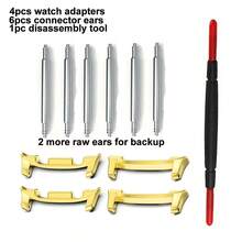 11pcs Watch Adapter Tool Sets Including 4pcs Watch Connectors Compatible With Samsung Galaxy Watch 8 8 Classic Watchband Stainless Steel Connector For Ultra/ Ultra 2025 Watch Accessory,With 6 Pcs Raw Ears And 1 Pc Disassembly And Assembly Tool - Multicolor - View 26