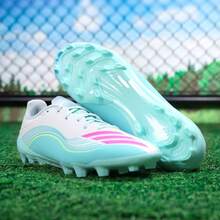 Adidas F50 梅西联赛足球鞋，男女通用运动鞋 - 白色/薄荷藍/粉紅色 - 查看 3