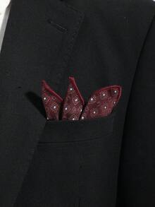 1 st. herrmode, mångsidig liten diamantmönstrad näsduk, lämplig för vardag, affärer, fester och evenemang - Multifärgad - Visa 9