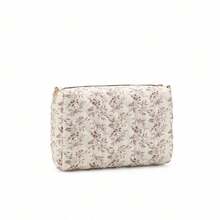 Bolsa portátil para almacenamiento de pañales de bebé con cremallera, bolsa colgante para cochecito de pañales reutilizable con 2 correas para el hombro - blanquecino - Ver 8