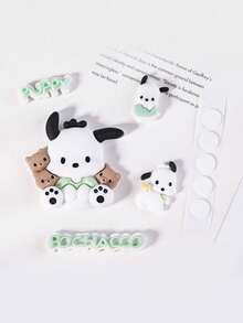 SANRIO 5 món đồ trang sức: Mặt dây chuyền, ốp điện thoại hoạt hình, phụ kiện tóc, sticker, vật liệu làm trang sức. - Sự quyến rũ - Xem 10