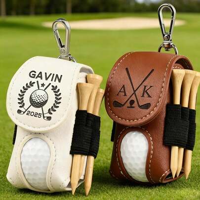 1 túi golf tùy chỉnh, túi golf thời trang cá nhân hóa, giá đỡ golf, thẻ golf bằng da, dụng cụ đánh dấu bóng golf tùy chỉnh, giá đựng bóng golf mini, túi du lịch golf bằng da, quà tặng golf cao cấp, thẻ túi golf bằng da khắc tùy chỉnh (kèm giá đỡ bóng golf), giá đỡ bóng golf cá nhân hóa, phụ kiện golf tùy chỉnh, quà tặng phù rể, quà tặng golf cho nam, quà tặng golf cho nữ.