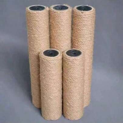 Trụ cào móng cho mèo bằng sợi đay tự nhiên - Màu vàng cam, có nhiều kích cỡ cho mèo con và mèo trưởng thành. Cột bằng dây thừng sisal, giúp móng vuốt khỏe mạnh và giải trí cho mèo, giảm căng thẳng và bảo vệ đồ đạc. Tháp cào móng siêu chắc chắn với đế ổn định chống đổ.