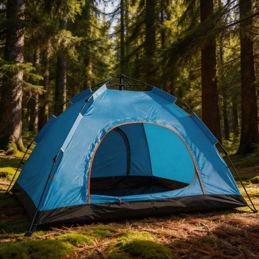 Instant Pop-Up Camping Tent / Outdoor Automatic Tent / Beach Sun Shelter / Hiking Backpacking Tent / Fishing Picnic Tent / Portable Folding Car Camping Tent / 2 Sizes Available / Random Color / Multi-Person Camping Tent