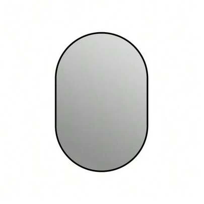 Arched Wall Mirror 60*90 Cm With Black Aluminum Frame – Copper-Free HD Silver Mirror, Modern Mirror For Bathroom/Dressing Table/Entrance, Decorative Mirror For Vertical Or Horizontal Hanging
