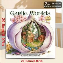 《地下花卉之書》微觀療癒書 24張（120gsm加厚紙）升級豪華版（適合復活節、感恩節、聖誕節、新年與情人節禮物） - 單件 - 查看 6