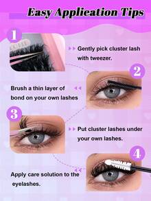 200/180/160/140/120 sợi mi giả 8D cao cấp, mềm mại, tự làm - Độ dài hỗn hợp 14-20mm, mi cong kiểu Nga 0.07mm, dày và có thể tái sử dụng, tạo hiệu ứng ấn tượng cho người mới bắt đầu, dễ sử dụng - 10 hàng (Gói đa dạng 60D/80D/100D/120D/160D/200D) - D - Xem 9