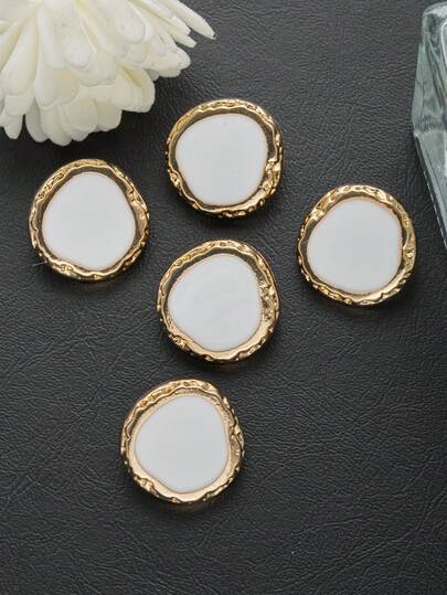 Bộ 10 cúc kim loại kiểu cổ điển, bề mặt sần sùi, chất liệu cao cấp, thích hợp may áo khoác, áo len, đồng phục, áo vest, quần áo tự may, giày dép, túi xách, phụ kiện trang sức, nhiều màu sắc và kích cỡ.