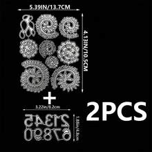 Cetakan Pemotong Logam Bunga Angka 0-9, Cocok untuk Pembuatan Kartu, Embossing, Scrapbooking, Kerajinan Kertas, Pembuatan Kartu, Album Foto, Dekorasi Stempel DIY - MC671+MC1182 - View 12