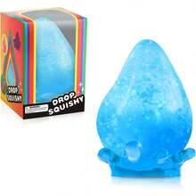 2 Packs Dream Squishy Drop Stress Balls For Adults Fidget Toys Adults, Fidgets Silicone Sensory Toys For Kids Autism, ADHD, Sensory Stress Relief Toys Birthday Day Gifts (Blue Pink) - 藍色 - 查看 1