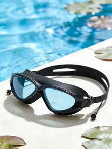 Lunettes de natation grand cadre pour adultes - anti-buée, anti-UV, étanche, lunettes de natation unisexes à angle de vue de 180° pour hommes et femmes en piscine et en eau libre - Multicolore - Voir 9
