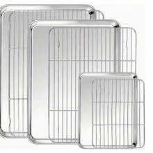 1/2/6pcs Baking Sheet Set With Rack (Includes 1 Sheet Or 1 Sheet + 1 Rack/3 Sheets + 3 Racks), 8.7/10/11 Inch Stainless Steel Baking Pans And Cooling Racks, Non-Stick Cookie Sheets For Baking Cookies, Meat, Chicken, Easy To Clean And Dishwasher , - View 12
