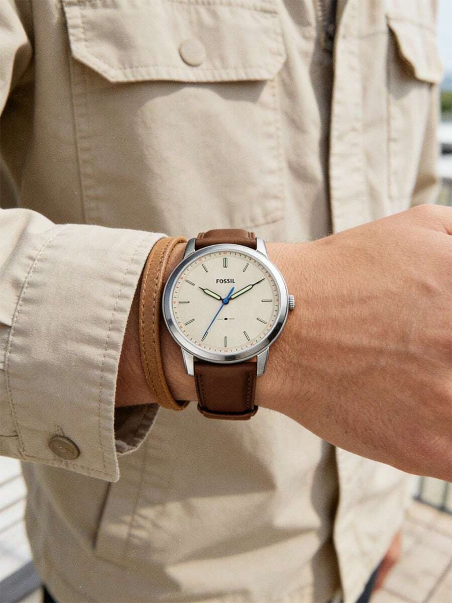 Fossil 简约时尚男士日常通勤石英表 FS5306 - 白色 - 查看 1