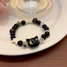 3/30/60/90 Piezas Pulseras de Cuentas Hechas a Mano para Hombres y Mujeres, Pulseras de Obsidiana de Cristal, Pulseras de Pareja Estilo Oriental, 30 Piezas Incluyendo 10 Pulseras de Obsidiana de Cristal, 10 Bolsas de Gasa y 10 Tarjetas de Agradecimiento Adecuadas para Fiestas de Bautizo, Reuniones - Ver 5