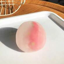 1pc Handmade Soft & Elastic Fruit Mochi Stress Relief Toy, Made Of High-Quality Slow Rebound Material, Realistic And Suitable For Squeezing And Stress Relief - Multicolor - View 7