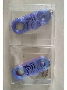 3D Printed Fidget Gear Keychain With 3-In-1 Sensory Function - Multiple Colors Available, Gear Design, Rotating Keychain, Flexible Finger Toy, Stress Relief, Perfect Gift For Friends. (Color Varies Due To Different 3D Printing Angles) - Multicolor - View 13