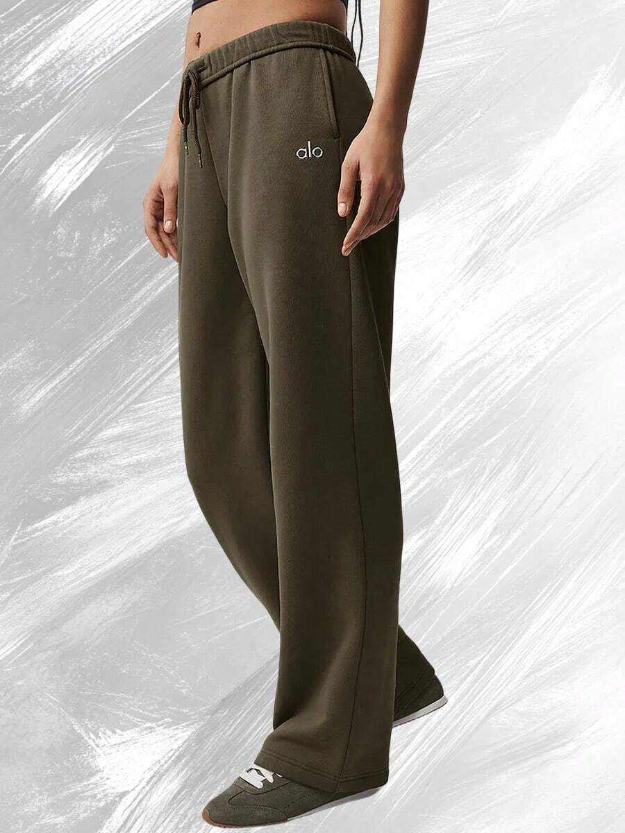 Pantalón de chándal de pierna recta Accolade - Olivo - Ver 1